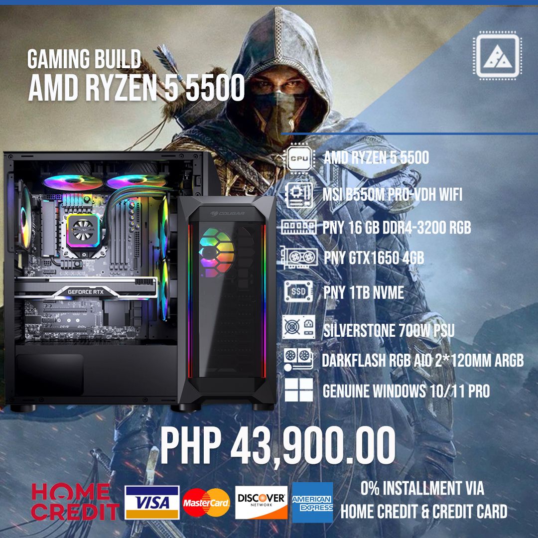 AMD RYZEN 5 5500 Gaming Build V.2 AMD RYZEN 5 5500 Gaming Build V.2